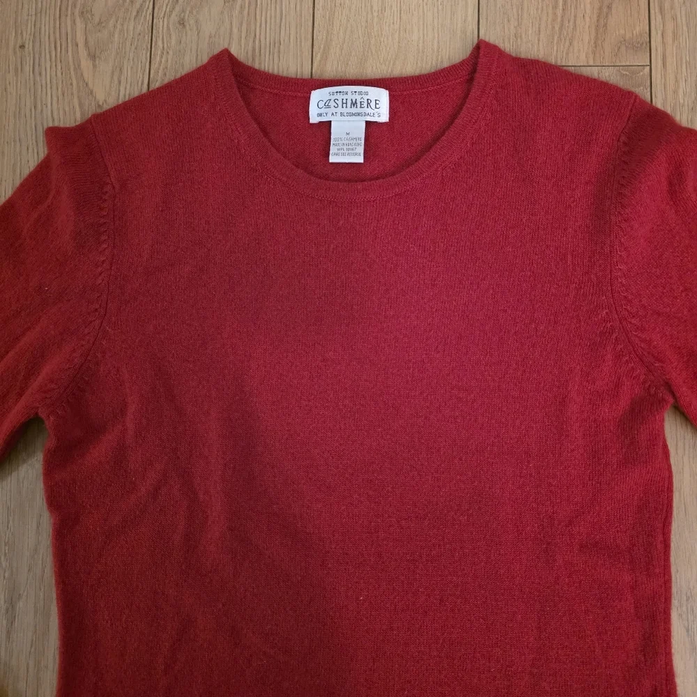 Vintage Sutton Studio Red Cashmere Sweater- M